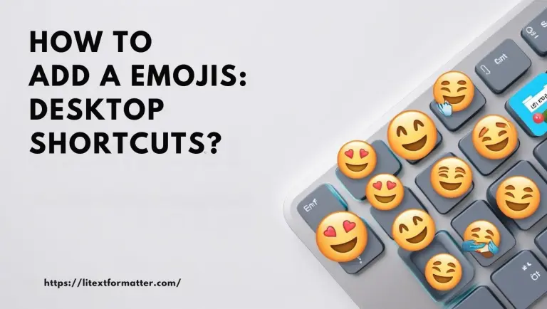 How to add Emojis: Through Desktop Shortcuts?